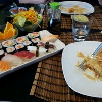 Photo taken at Sushi Sun by Emi M. on 5/16/2012