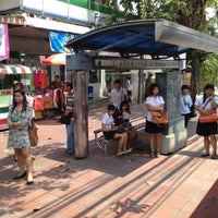 Photo taken at BMTA Bus Stop มหาวิทยาลัยสยาม (Siam University) by iBOMBER C. on 3/23/2012