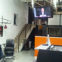 Photo taken at Testosterone Barber Shop by Mike D. on 1/5/2012