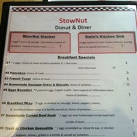 Photo taken at StowNut Donut &amp;amp; Diner by Jason T. on 12/12/2011