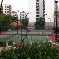 Photo taken at Tennis Court @ Signature Park by Daisuke S. on 2/18/2012