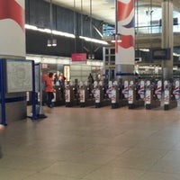 Photo taken at Canary Wharf Station Bus Stop by Cecilia M. on 7/28/2012