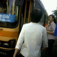 Photo taken at Senanikom1 Bus stop by Nida M. on 1/9/2012