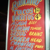 Photo taken at El Ranchito Taco Truck by Daniel R. on 1/27/2012