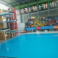 Photo taken at Jakabaring Aquatic Stadium by Dhiee H. on 11/16/2011