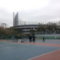Photo taken at 国立競技場西テニス場 by MItsuaki Y. on 4/21/2012