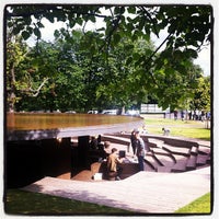 Photo taken at Herzog &amp;amp; de Meuron and Ai Weiwei Serpentine Summer Pavilion by Kevin Y. on 8/27/2012
