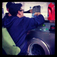 Photo taken at Rego Park Megawash Laundromat by Cassandra B. on 4/12/2012