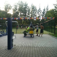 Photo taken at Спорт площадка в Екатеринском парке by Natalie on 7/30/2012
