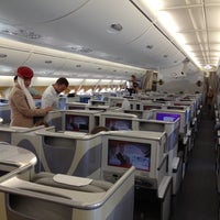 Photo taken at Emirates Flight to Dubai by Tirta P. on 9/5/2012