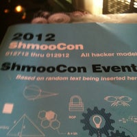 Photo taken at ShmooCon by Jackie B. on 1/28/2012