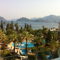 Photo taken at MARITIM Hotel Grand Azur by Kerem K. on 7/21/2012