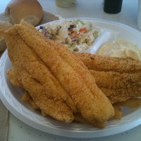 Photo taken at Jim&amp;#39;s Krispy Fried Chicken by May K. on 8/25/2011