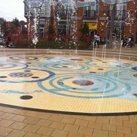 Photo taken at Columbia Heights Civic Plaza by wonderwillow on 9/25/2011