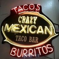 Photo taken at Crazy Mexican Taco Bar by Joe T. on 10/7/2011