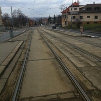 Photo taken at Baterie (tram) by Marek V. on 1/15/2011