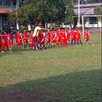 Photo taken at Lapangan Sepak Bola Srengseng by Ani Chairani on 9/25/2011