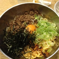 Photo taken at からし亭 韓麺1．0 東京イースト21店 by katomk315 on 5/9/2012