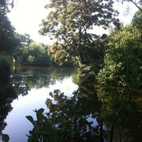 Photo taken at Wandsworth Common Lake by Rhammel A. on 8/9/2012