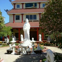 Photo taken at Chua Giac Hoang Buddhist Temple by Vanessa D. on 4/8/2012