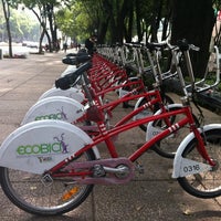 Photo taken at Ecobici 21 by Gaby S. on 7/2/2012