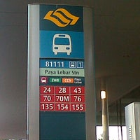 Photo taken at Bus Stop 81111 (Paya Lebar Stn Exit B) by Beterinaryo SG on 2/8/2012