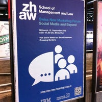 Das Foto wurde bei ZHAW Institut für Marketing Management von Armin am 8/27/2012 aufgenommen