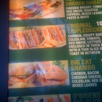 Photo taken at O&#39;Brien&#39;s Irish Sandwich Bar by Rino J. on 4/1/2012