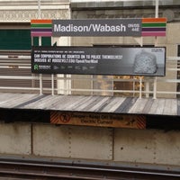 Photo taken at CTA - Madison/Wabash by Michael D. S. on 3/27/2012