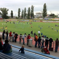 Photo taken at Stadion FC Stadlau by Reinold B. on 6/9/2012
