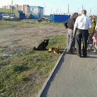 Photo taken at Остановка «Школа 107» by Evgeny Y. on 7/10/2012