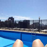 Photo taken at 450 Briar Rooftop Pool by Ashley B. on 5/25/2012