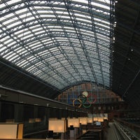 Photo taken at Olympic Logo St Pancras by Crystal L. on 7/2/2012