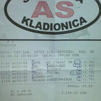 Photo taken at Kladionica „AS” ♠♥♣♦ by Марко Μ. on 8/23/2012