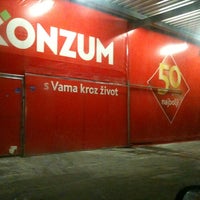 Photo taken at Super Konzum by Ivan K. on 2/16/2012