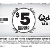Photo taken at Qdoba Mexican Grill by Leap And The Net W. on 4/11/2012
