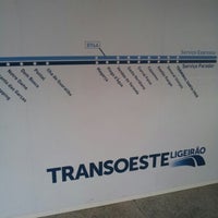 Photo taken at BRT - Estação Santa Mônica Jardins by Thiago R. on 8/3/2012