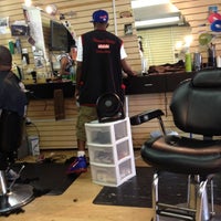 Photo taken at Diamond District Barber Shop by sneakerpimp on 7/1/2012