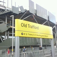 Photo taken at Old Trafford Metrolink by clothoid on 8/25/2012