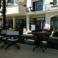 Photo taken at Mistral Hotel Balchik by lo l. on 7/15/2012