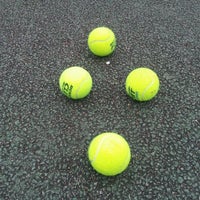 Photo taken at Figges Marsh Tennis Court by Godwyns O. on 4/16/2012