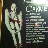 Photo taken at Carrie, The Musical by Keith W. on 2/29/2012