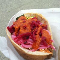 Photo taken at Liba Falafel Truck by Isabelle X. on 3/30/2012