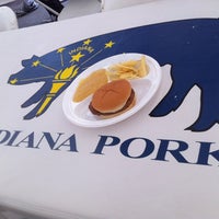 Photo taken at Indiana Pork Tent at the Indiana State Fairgrounds by Steve S. on 8/4/2012