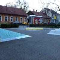 Photo taken at Skateboardplatz Schubertpark by Robert-P. P. on 4/4/2012