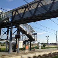 Photo taken at Stazione Fiera Di Roma by Alfonso T. on 5/28/2012