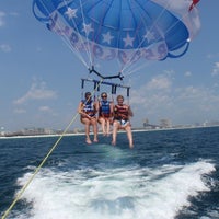 Photo taken at Dockside Watersports &amp; Parasailing by Bees K. on 6/18/2012