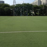 Photo taken at 人工芝ラグビー場 by yutamaro on 7/27/2012