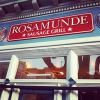 Photo taken at Rosamunde Sausage Grill by Yue T. on 6/2/2012