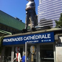 Photo taken at Promenades Cathédrale by MONTREALiN on 8/22/2012